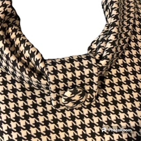 🧡3/15 Alyn Paige Sleeveless Black/White Dress Women Size L - Picture 3 of 8